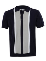 Calvin Klein Monard Knitted Polo Shirt - Navy