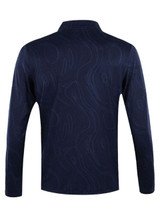 Calvin Klein Printed Newport Half Zip - Navy Marble
