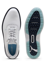 Puma Avant 2.0 Wide Golf Shoes - Puma White/Deep Navy/Spring Blue