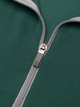 Ping Ramsey Half-Zip Ribbed Fleece Vest - Pine