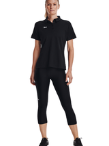 Under Armour Women's Team Tech Polo Shirt - Black