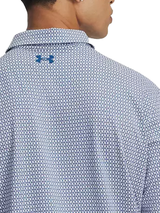 Under Armour Matchplay Printed Polo - White/Varsity Blue