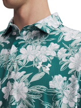 Under Armour Matchplay Printed Polo - Rack Green/White