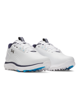 Under Armour Drive Fade 2 SL Golf Shoes - White/Metallic Silver