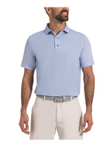FootJoy Tee Time Lisle Polo Shirt (Athletic Fit) - Periwinkle/Ice Water