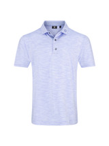 FootJoy Space Dye Lisle Polo Shirt (Athletic Fit) - Periwinkle