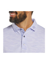 FootJoy Space Dye Lisle Polo Shirt (Athletic Fit) - Periwinkle