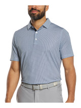 FootJoy Tee Geo Print Lisle Polo Shirt (Athletic Fit) - Navy