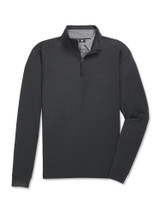FootJoy Tonal Deco Diamond 1/4 Zip Midlayer (Athletic Fit) - Black