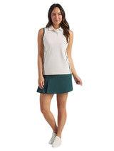 Puma x Arnold Palmer Womens Modalon Piped Sleeveless Polo - Alpine