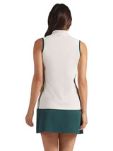 Puma x Arnold Palmer Womens Modalon Piped Sleeveless Polo - Alpine