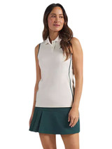 Puma x Arnold Palmer Womens Modalon Piped Sleeveless Polo - Alpine