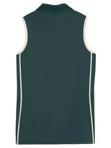 Puma x Arnold Palmer Womens Modalon Piped Sleeveless Polo - Forest Green