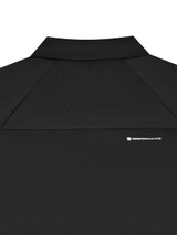 Malbon Performance Zip Raglan Polo - Black