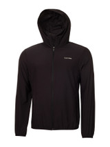 Calvin Klein Latitude Hooded Full Zip Windbreaker - Black/Silver