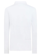 Manors Golf Long Sleeve Course Polo - White