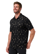 TravisMathew Weather Patterns Polo - Black