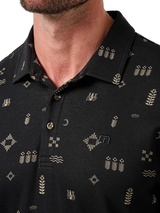 TravisMathew Weather Patterns Polo - Black
