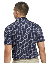adidas Ultimate365 Mesh Print Climacool Polo - Collegiate Navy