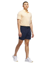 adidas Performance Textured Polo Shirt - White/Semi Ice Tangerine