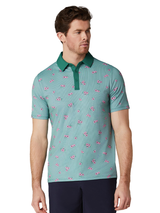 Callaway Golf Azalea Gingham Polo - Galapagos Green