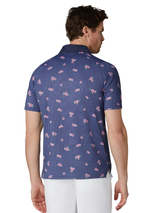 Callaway Golf Azalea Gingham Polo - Peacoat