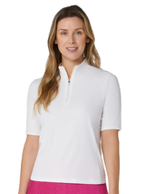 Callaway Women's Rib Play Polo - Brilliant White