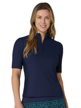Callaway Women's Rib Play Polo - Peacoat