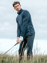 Callaway Golf Mixed Media Full Zip Jacket - Peacoat