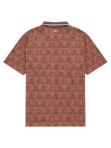 Walker Golf Things Knockout V Polo - Maple