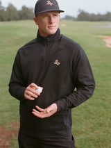 Walker Golf Things Par-Tec Quarter Zip Fleece - Black