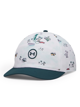 Under Armour Drive Nylon PM37 Snapback Cap - White/Arden Green