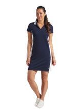 Puma Womens Pique Golf - Deep Navy/Warm White