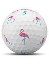 TaylorMade TP5x Pix Flamingo Limited Edition Golf Balls