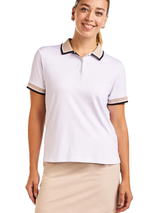 Nivo Womens Lorraine Short Sleeve Polo - White
