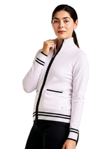 Nivo Womens Scarlet Full Zip Cardigan - White
