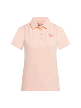 Reebok Womens Micro Pique Polo - Future Peach/Faded Rose