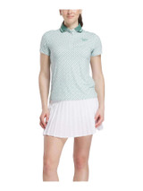 Reebok Womens Foulard Print Polo - Tranquil Teal/Deep Sea