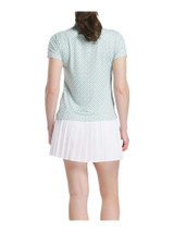 Reebok Womens Foulard Print Polo - Tranquil Teal/Deep Sea