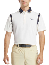 Reebok Varsity Polo Shirt - Chalk/Gold/Vector Navy