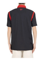 Reebok Varsity Polo Shirt - Black/Vector Red