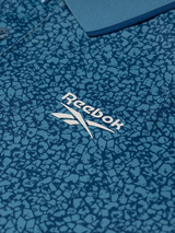 Reebok Crackle Print Polo Shirt - Wrapped Blue