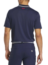 Reebok Vector Argyle Print Polo Shirt - Vector Navy/Midnight Blue