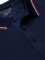 Reebok Solid Performance Polo Shirt - Vector Navy/Chalk/Vector Red