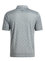 Reebok Floral Print Polo Shirt - Grey 3