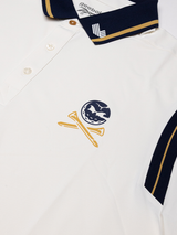 Reebok 'Crushers' Varsity Polo Shirt - Vintage Chalk/Vector Navy/Trophy Gold