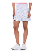 Ben Hogan Women's 16-Inch Ditsy Dot Floral Skort - Bright White