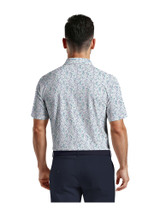 Ben Hogan Watercolour Confetti Printed Polo - Bright White