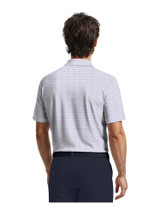 Ben Hogan Textured Flamingo Print Polo - Jacaranda