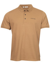 Calvin Klein Brookview Cotton Blend Pique Polo - Biscuit